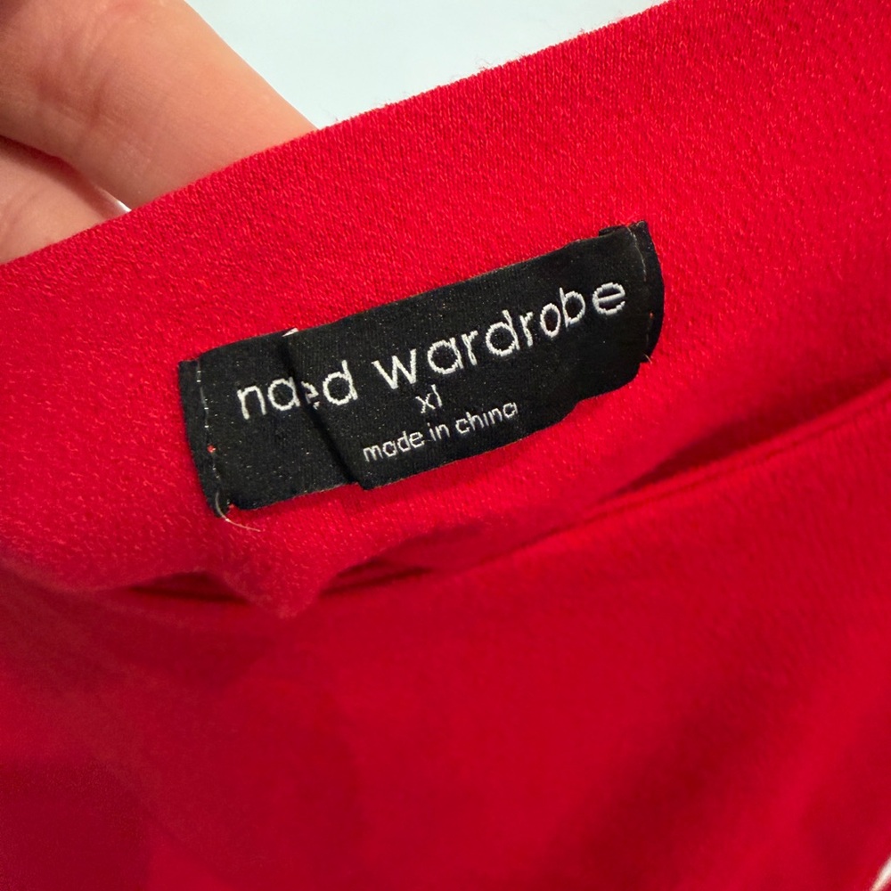 Naked Wardrobe Red Skirt Set - Picture 3 of 3
